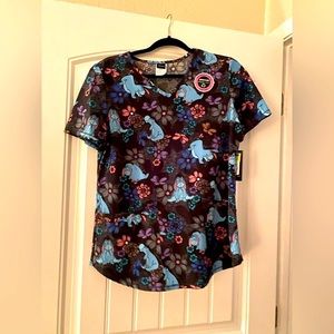 Disney Eeyore Performance Stretch Scrub Top - Size Small -  …ADORABLE!! …BNWT